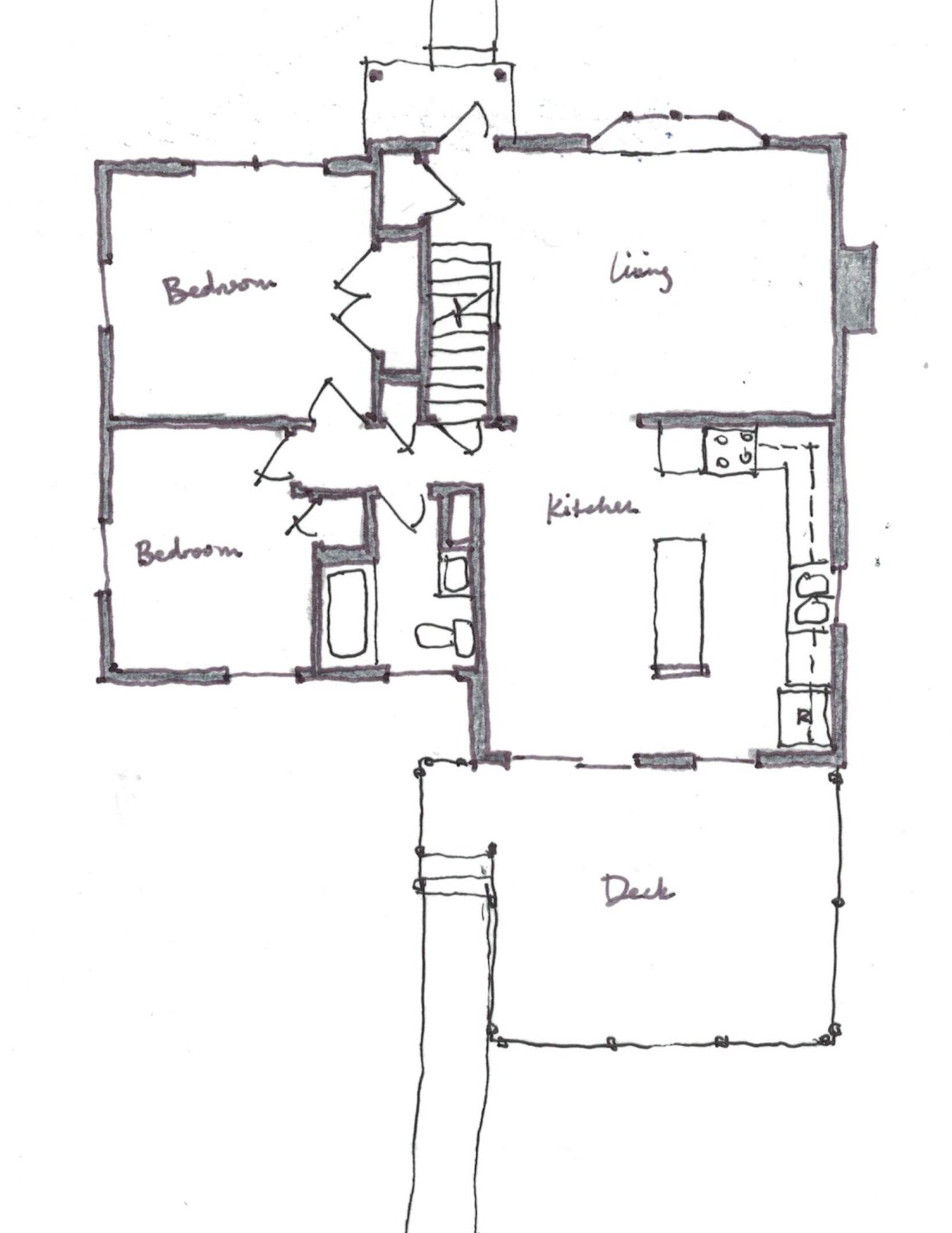 Howard Addition Existing First Floor Plan