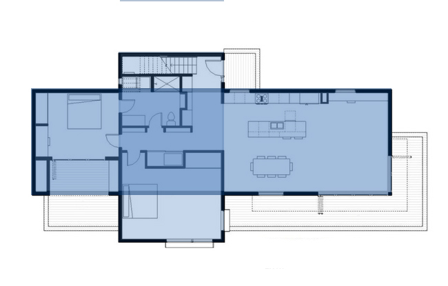 modern-plan modern floor plan