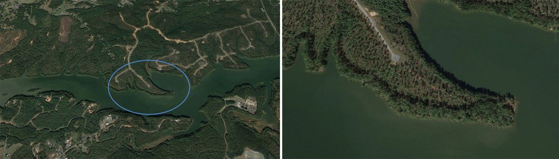 Rhodhiss Retreat google aerial