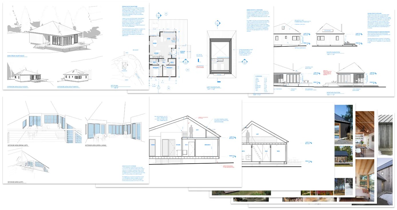 small modern home design concept small modern home - design concept drawings